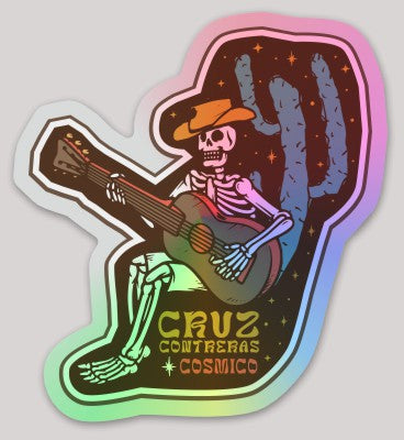 Cruz Contreras - Cosmico - Cowboy Skeleton Sticker